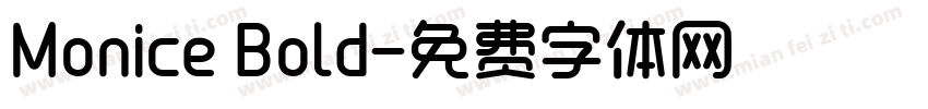 Monice Bold字体转换